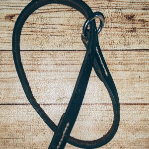 441/12 - de ahorque en cuero flor cosido a mano